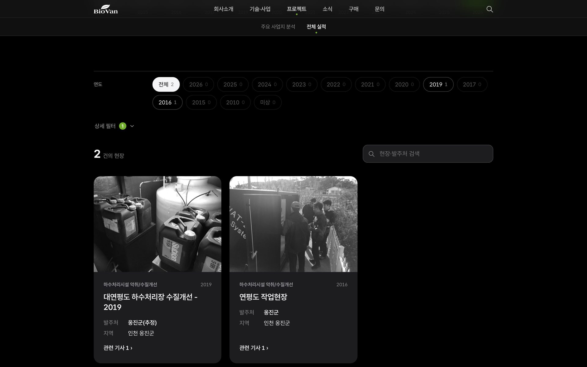 하수처리시설 악취/수질개선